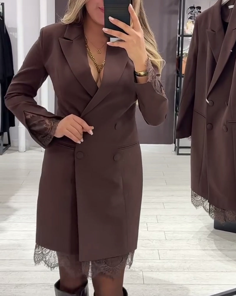 Isabel - Robe À Col V Et Inserts