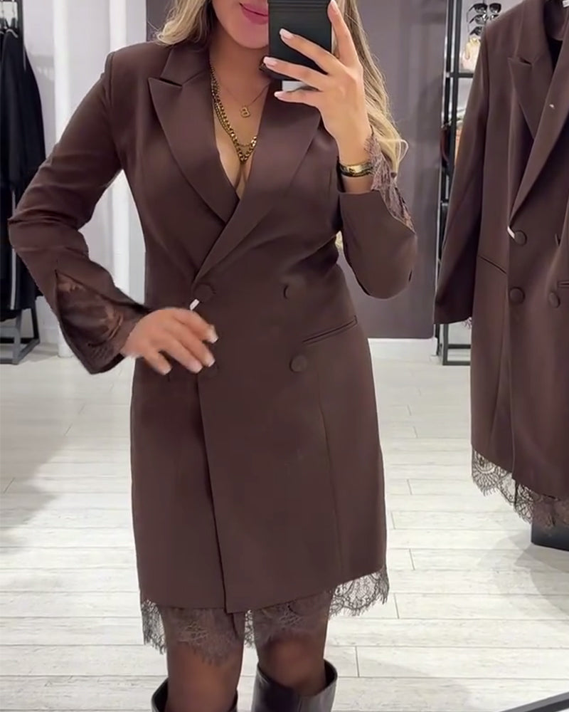 Isabel - Robe À Col V Et Inserts