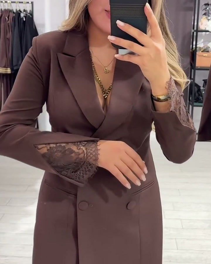 Isabel - Robe À Col V Et Inserts